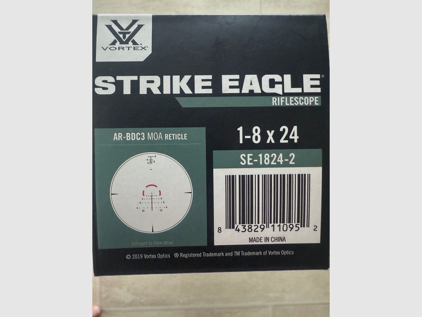 Vortex Strike Eagle 1-8x24 AR BDC3