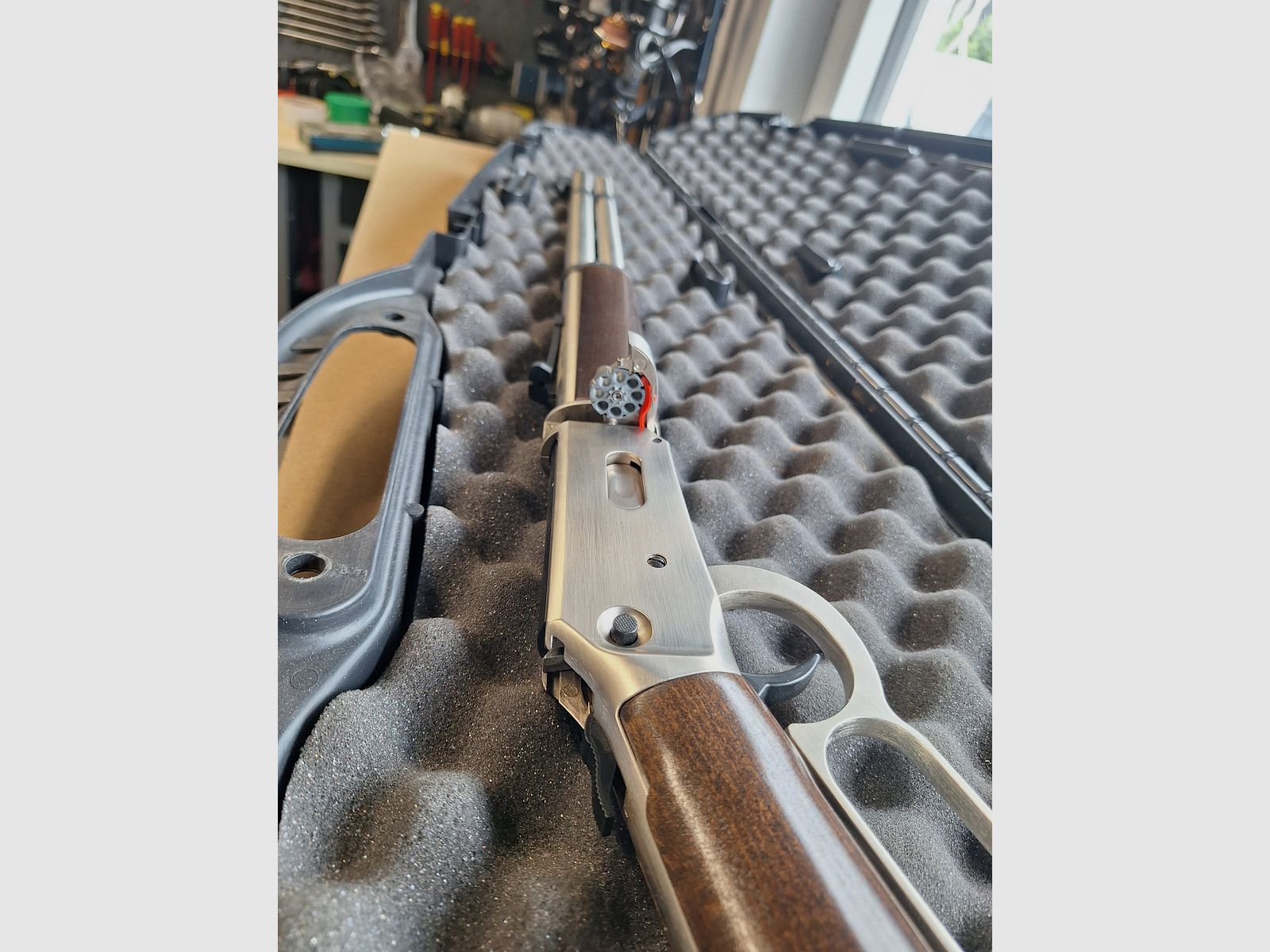 Walther Unterhebelspanner CO2 fucile ad aria 4,5mm Diabolo ottica in acciaio calcio in legno