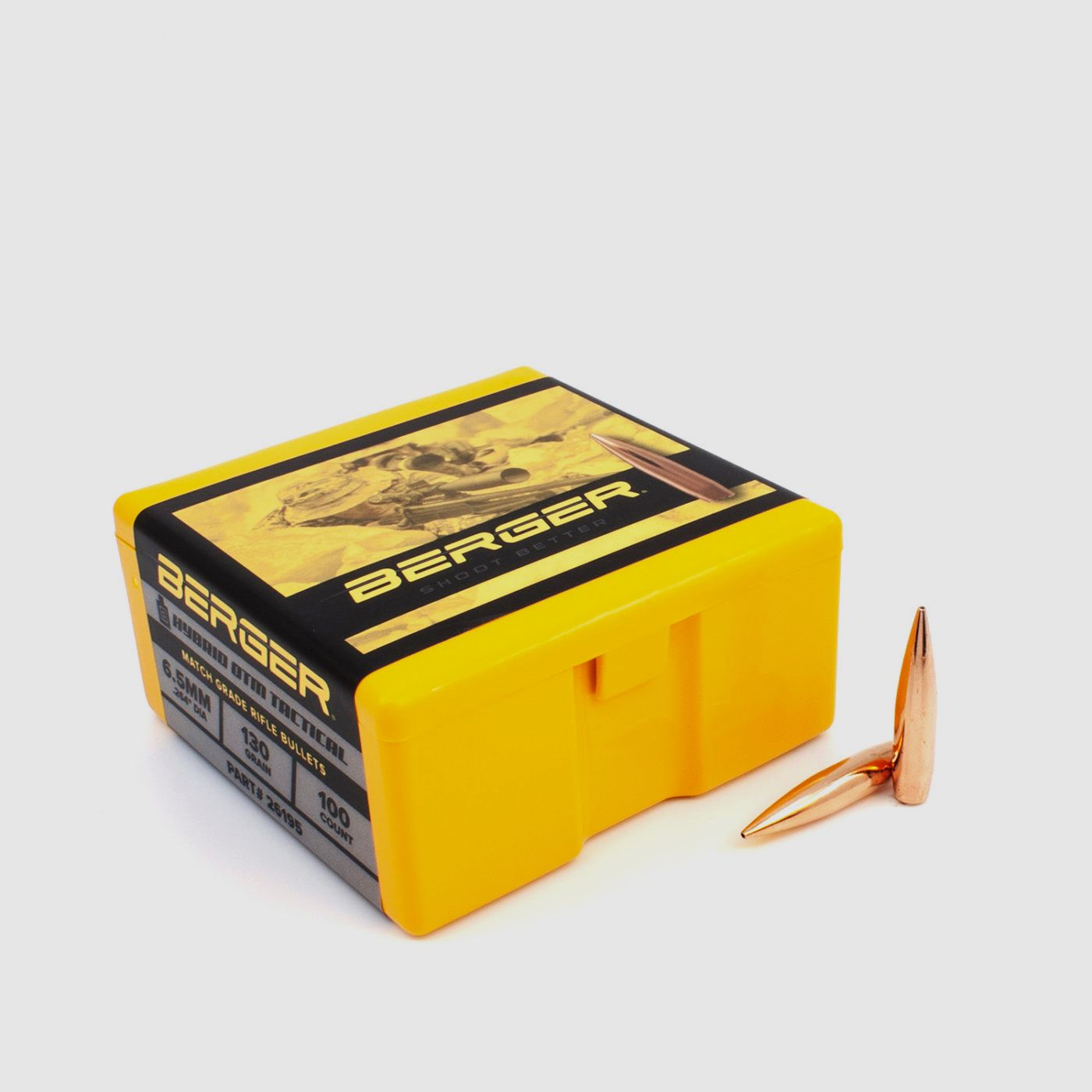 Berger Geschosse 6,5 mm / .264 130GR AR Hybrid OTM Tactical 100 Stk. #26195
