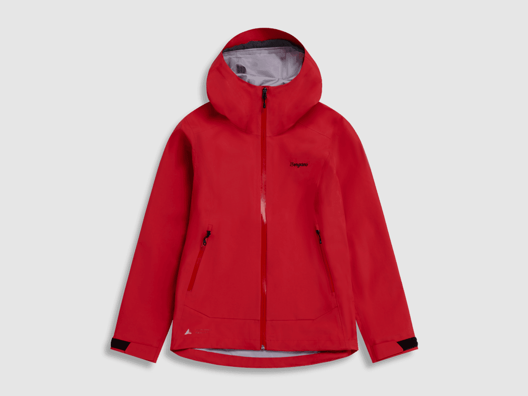 Bergans Essentials 3L Shell Jacket Dames Vuurrood L