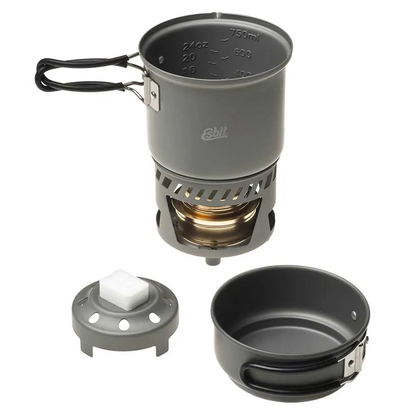 Esbit – Cooking set with alcohol burner Cookset – 985 ml