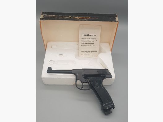 OVP Neuwertige  Co2 Pistole  Perfecta Crosman Marksman Plainsman 9401 im cal.  4,45 BB ähnlich dem Vorbild der 08