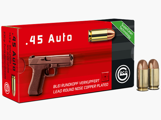 GECO .45 Auto / .45 ACP Plomo punta redonda chapado SX