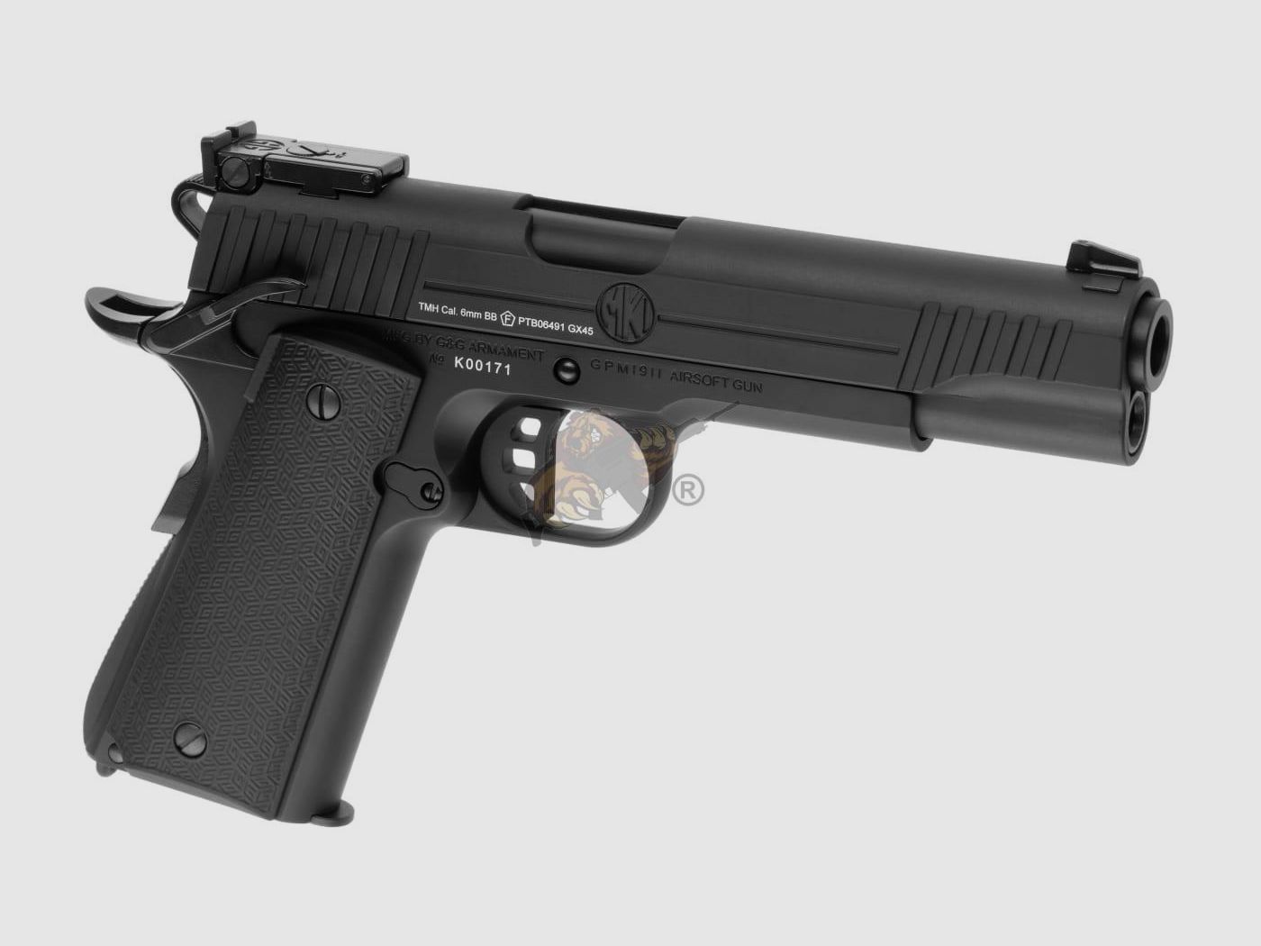 GX45 Mk.I Metall Version GBB Airsoft Pistole in Schwarz -F- | G&G