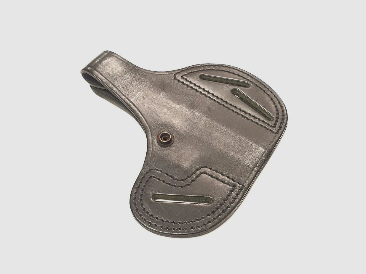 Lederholster Höppner und Schuhmann, Gürtel- Schwarzes Holster für die Heckler und Koch HK P7