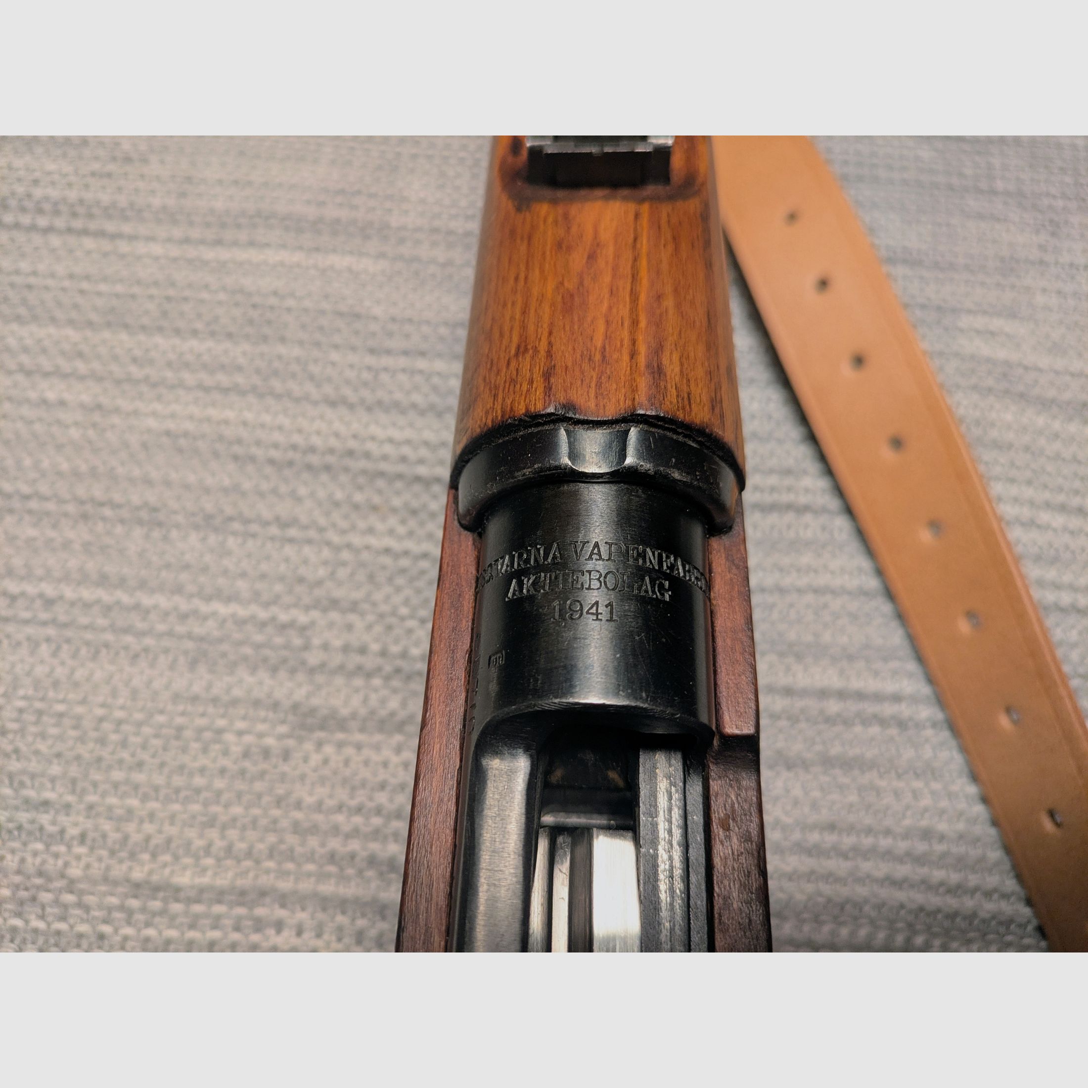 Mauser de Suecia Husqvarna M38, número igual