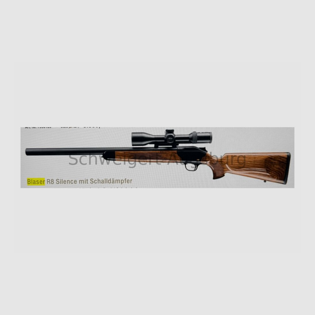Blaser R8 Silence Complete Package B2 2-12x50 ICS .308Win