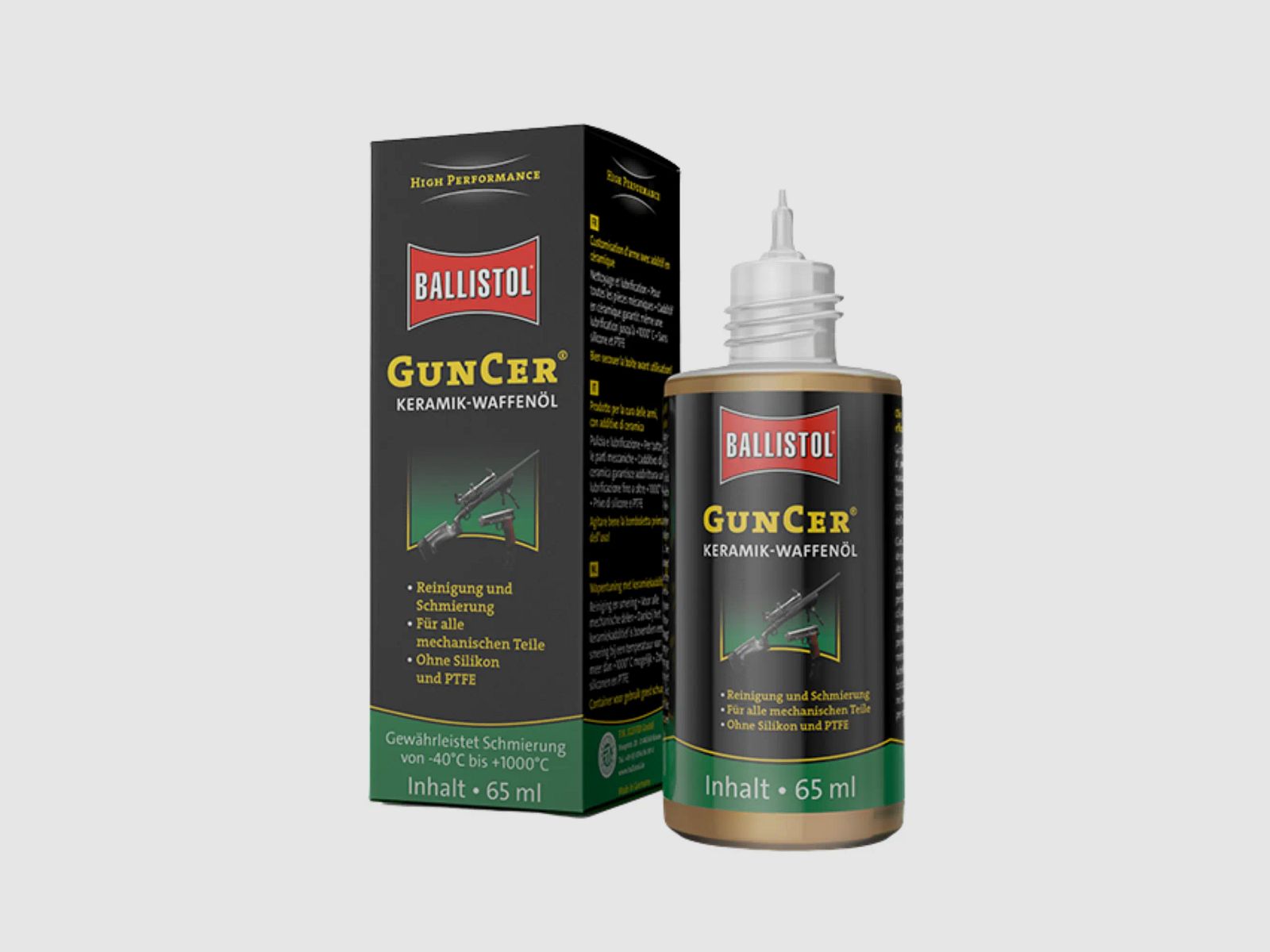 Ballistol GunCer Keramik-Waffenöl Flasche (65 ml)
