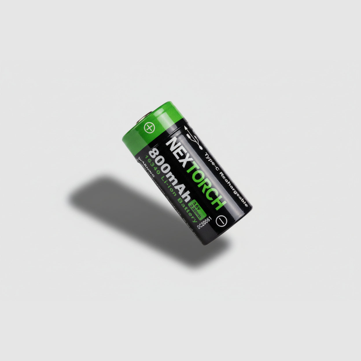 NEXTORCH DC20061 16340 Batterie USB-C – 3,6 V 800 mAh pour TA20 & TA21