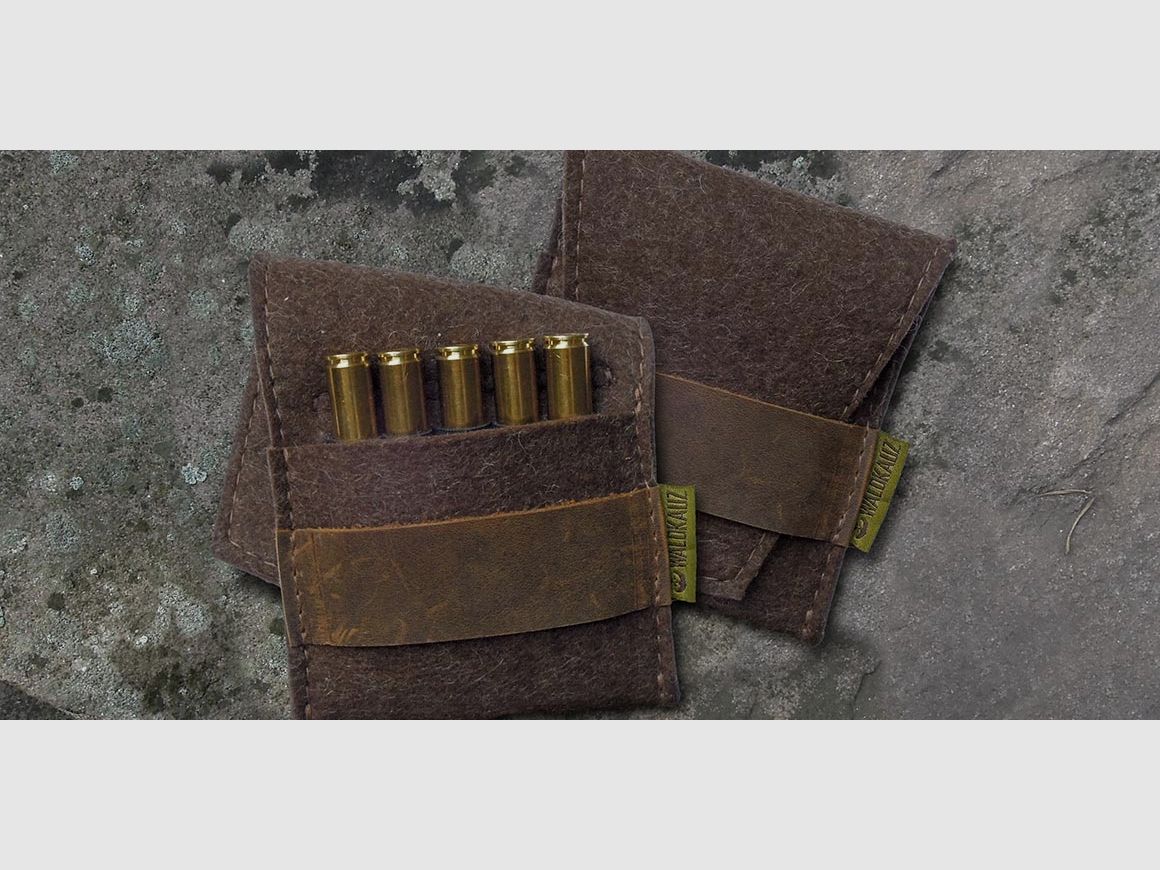 Wald Owl felt cartridge case 5er rifle hunting accessories