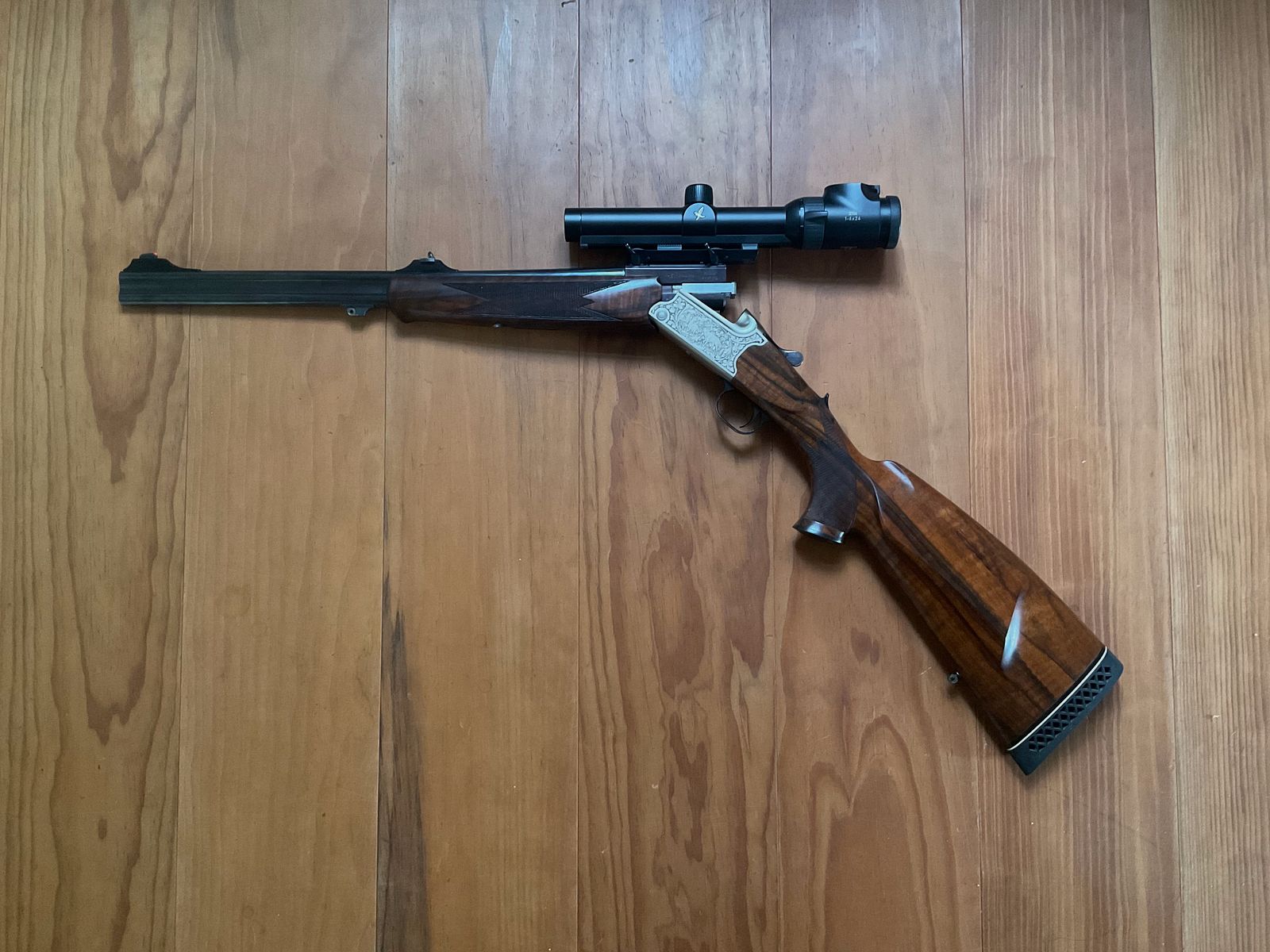 Heym 26 B Artemis 8x57 IRS Swarovski Z6i 1-6x24 double rifle