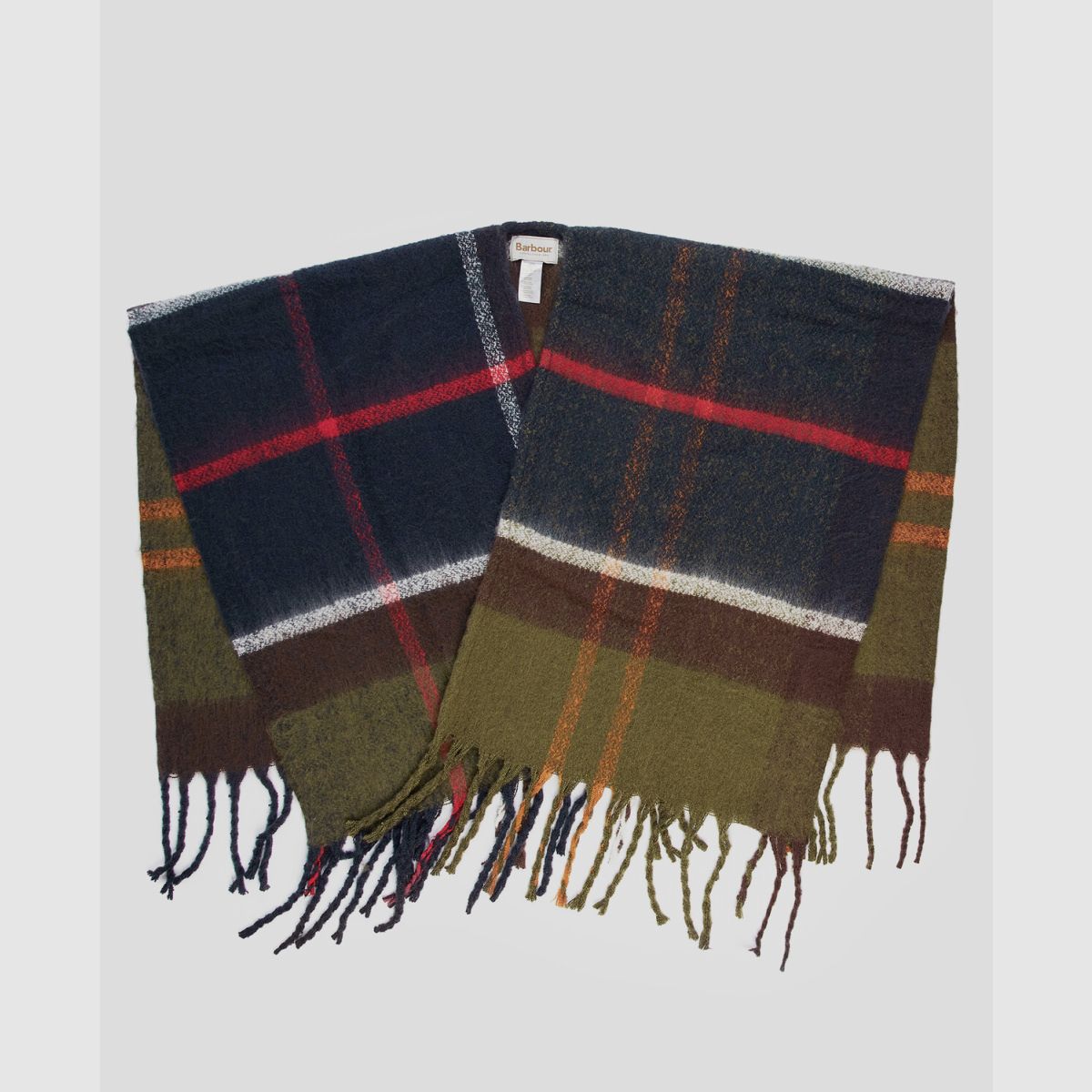 BARBOUR Isla Boucle Serape Cape Oliv