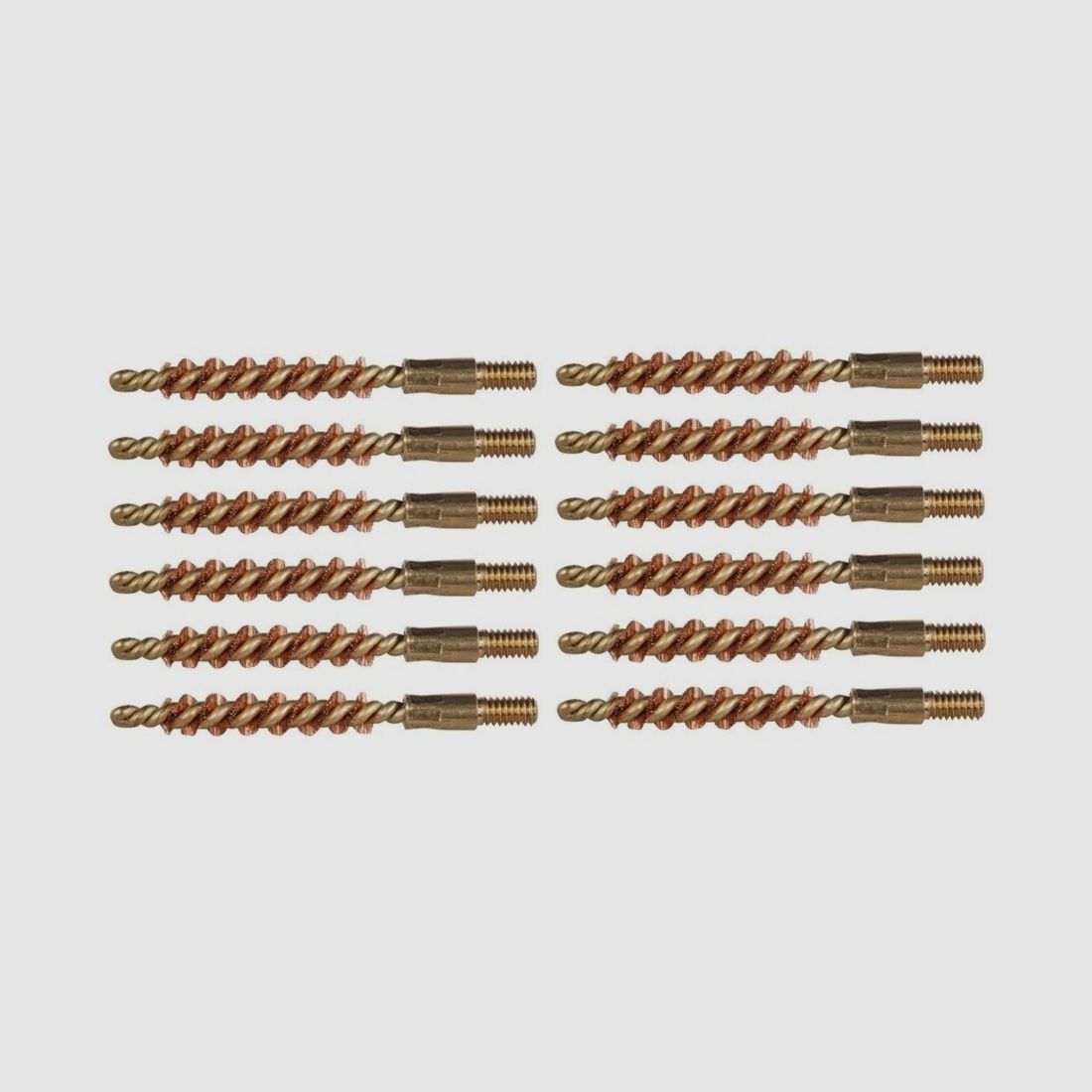 12 bronze cleaning brushes .22lr/5.6mm-RF handguns