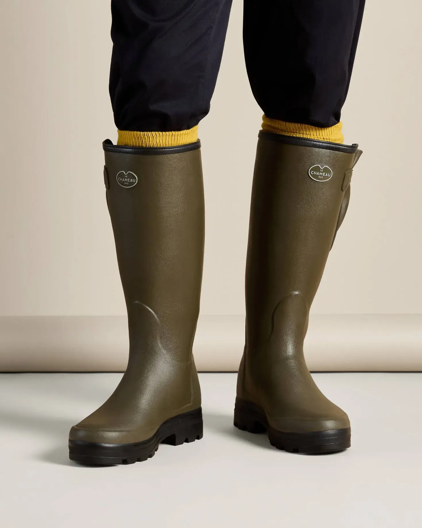 Bottes Vierzonord Le Chameau mit Neoprenfutter Grün Chameau, Bild 12 von 16