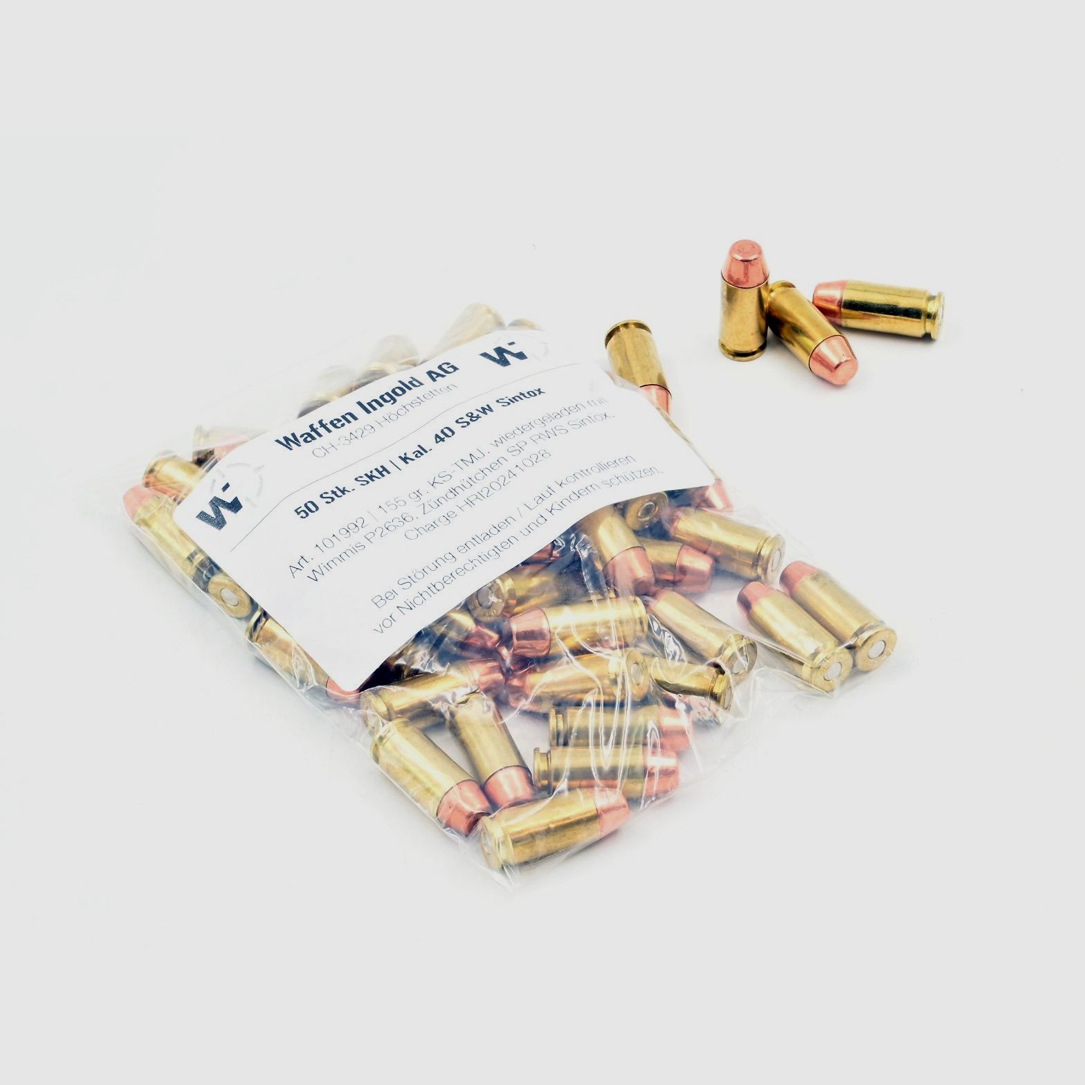 SKH, 40 S&W Sintox, KS-TMJ 155 gr., 50 pcs.