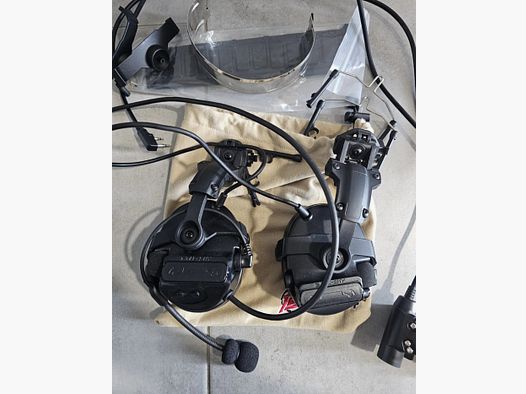 COMTAC III with TAC-Sky helmet rail adapter