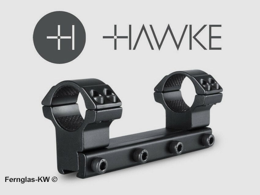 HAWKE 22105 25,4mm 1" Ringmontage Hoch für 9-11mm Schiene Zielfernrohr Halterung