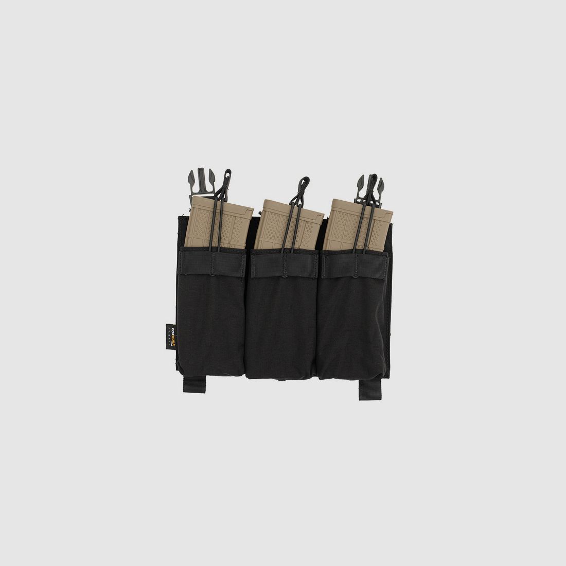 Buckle Up Triple 5.56 Pouch Panel - Black