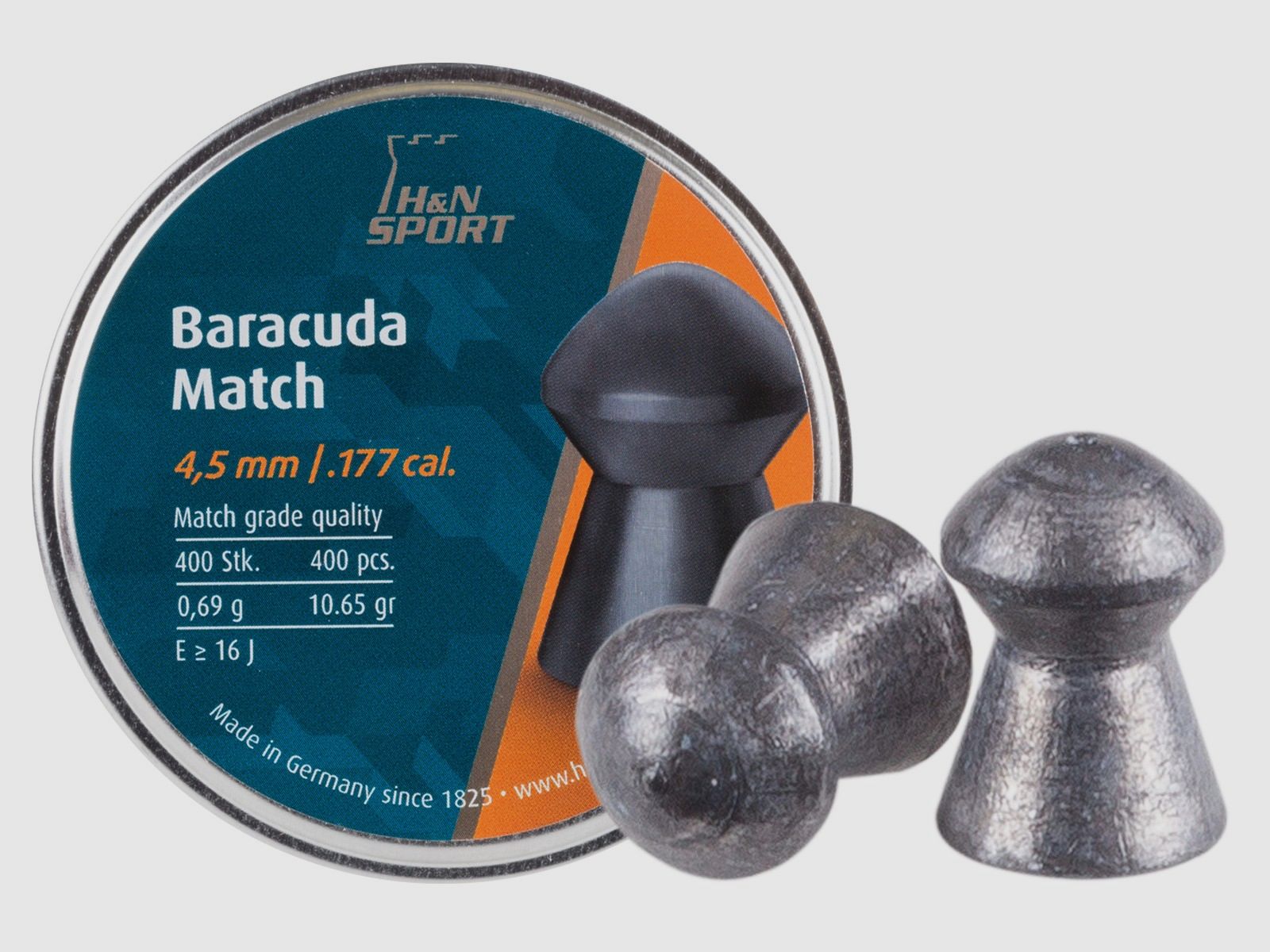 PALLINI cal. 4,5 H & N DIABOLO BARACUDA MATCH 4,50MM 0,69g 10,65gr