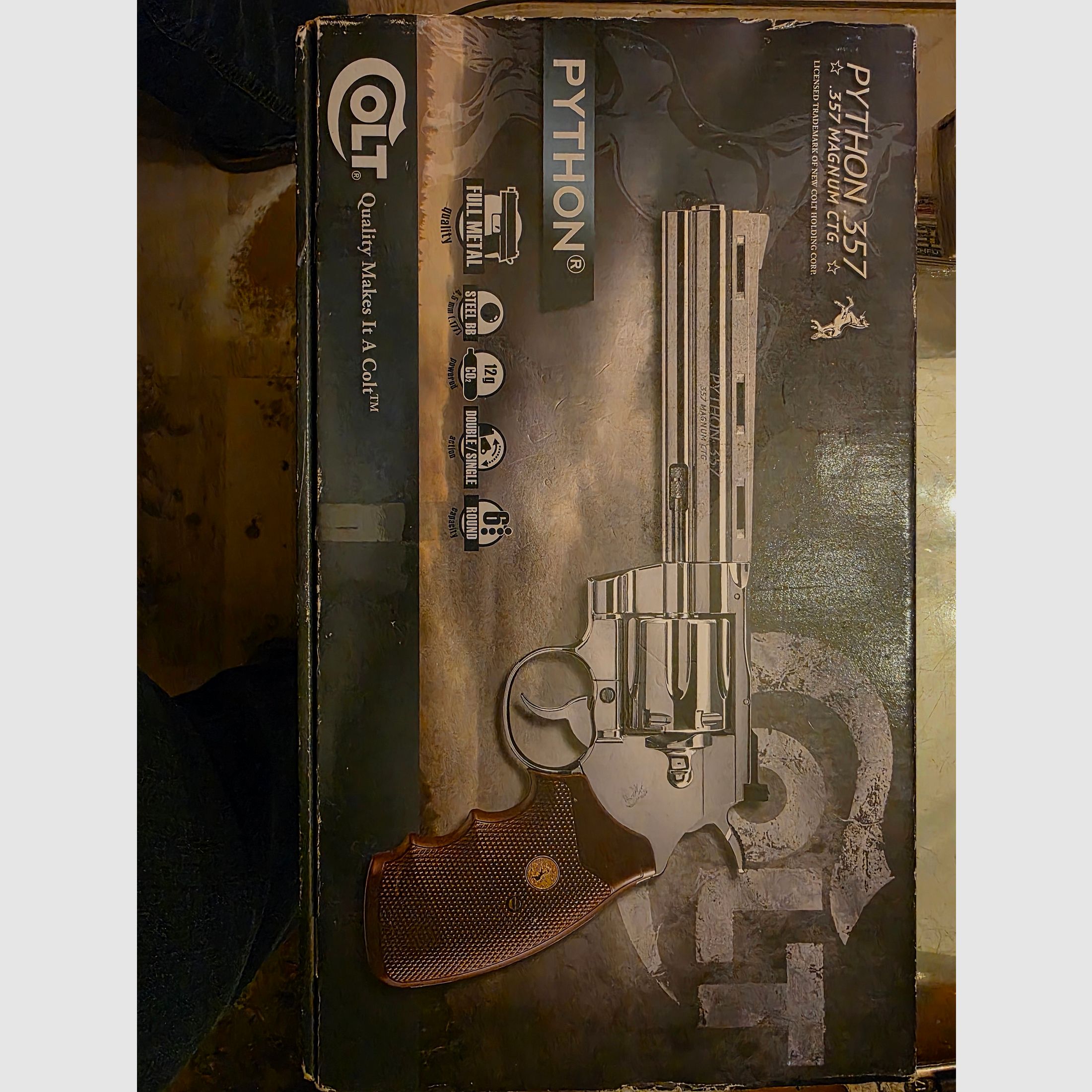 --- Colt Python Co2 4.5 mm BB in CHROM 6" ---