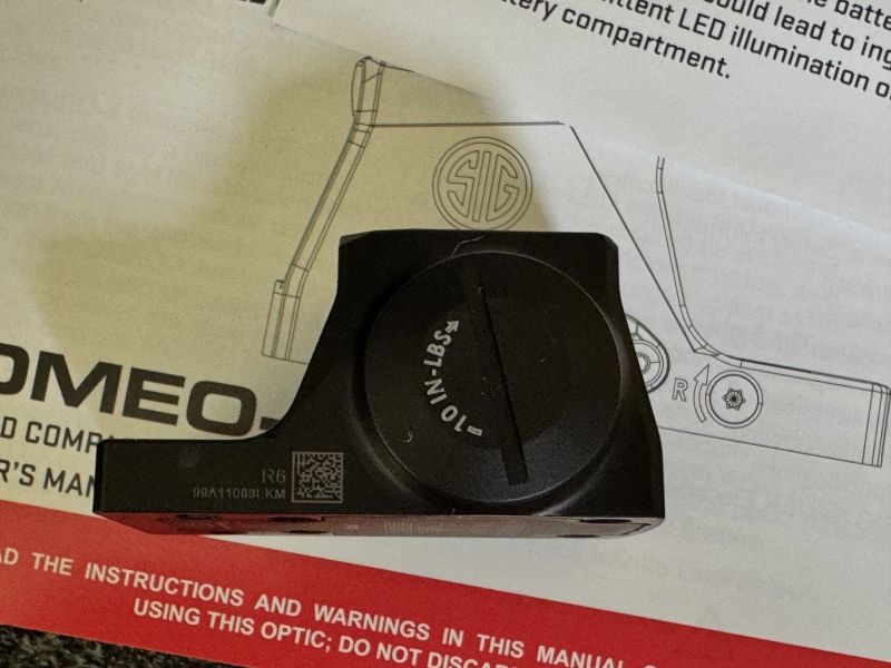 SIG SAUER ROMEO X PRO Punto Rojo Cerrado 6 MOA - absolutamente como nuevo