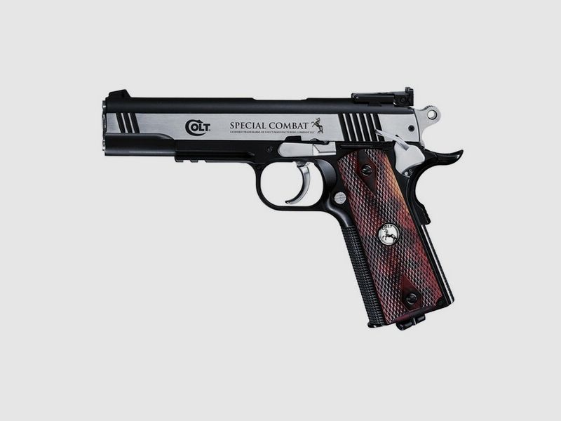 CO2 Pistole Colt Special Combat Classic Ganzmetall Kaliber4,5mm Stahl BBs Neu mit Rechnung