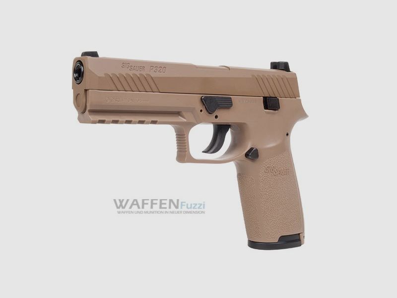 Sig Sauer P320 Coyote Tan CO2 Pistole Blow Back Kaliber 4,5 mm Diabolo #Rückläufer - Wie Neu