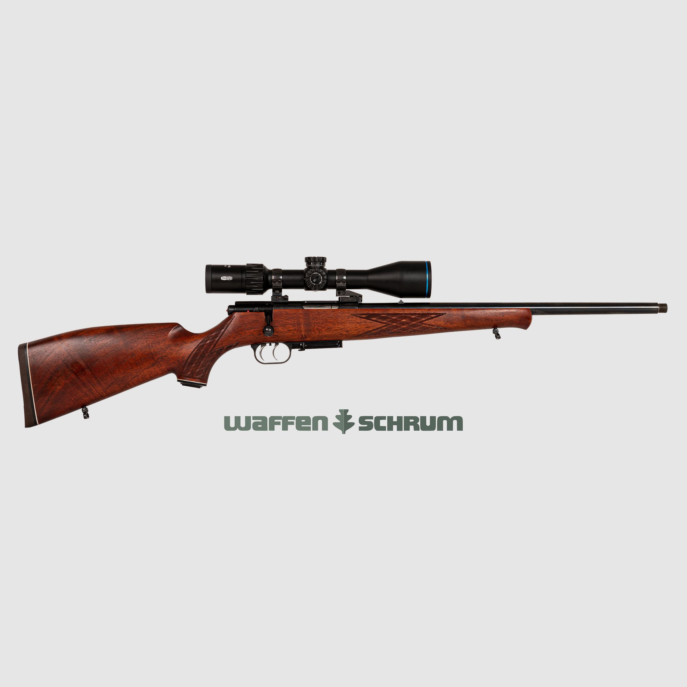 Weihrauch HW 60 J , ZF MeoHunter R5 3-15x50SFPRD Abs. 4C bel., M15x1, .222Rem