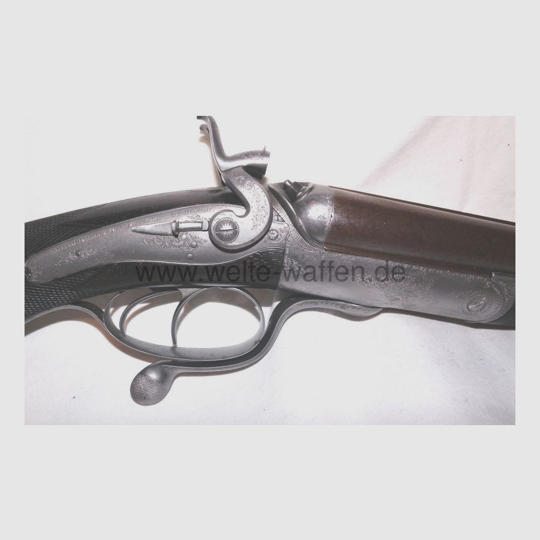 William Powell & Sons fucile doppia Hahn vera rarità da collezione! Anno di costruzione 1872