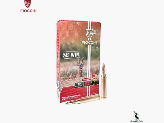 Fiocchi Munizioni Sp cal. 243 Win 100gr. art. 702431