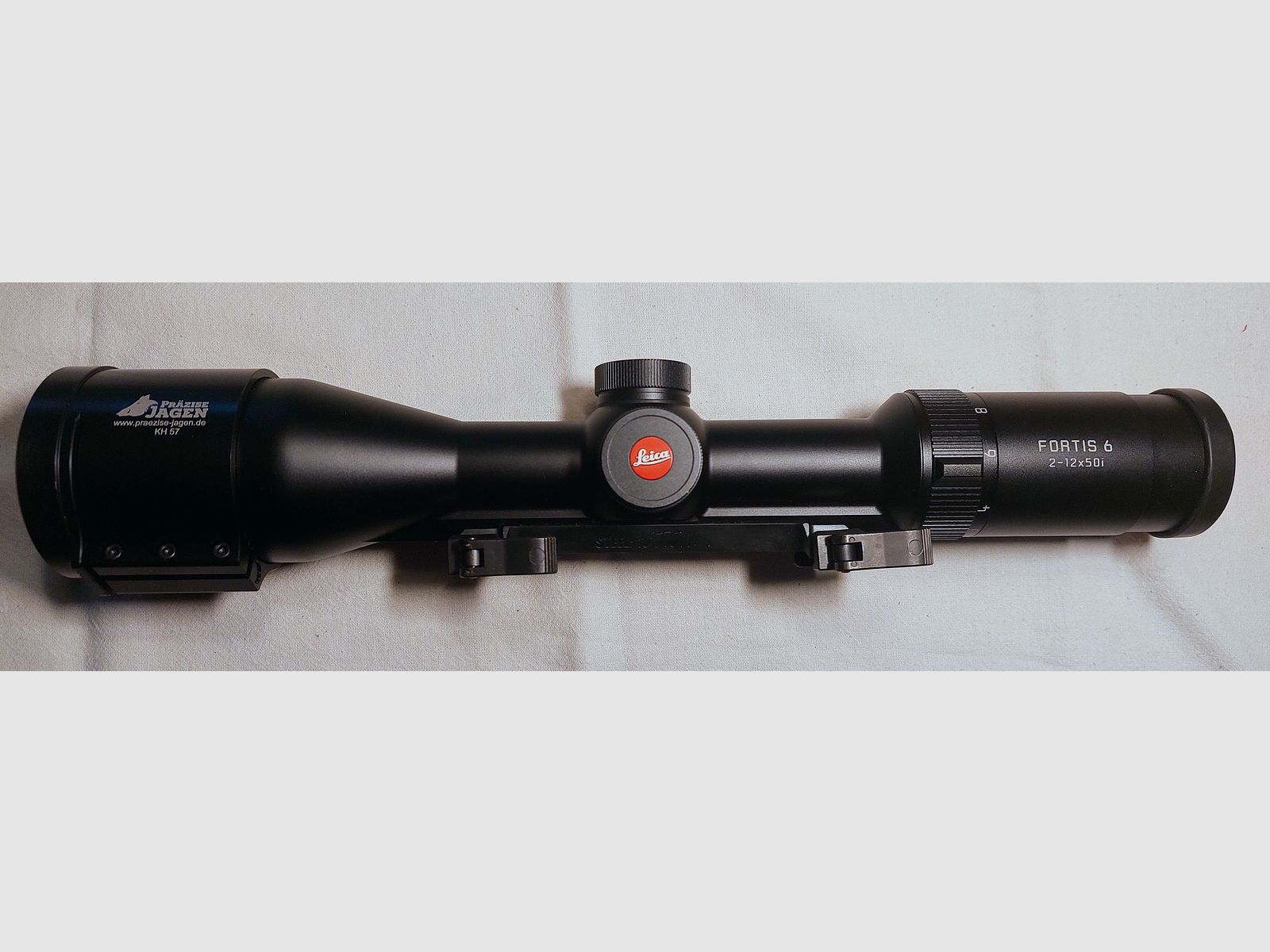 Leica Fortis 6 2-12x50i, reticle L-4a, mount Zeiss Picatinny/without BDC including original packaging/lens protection/without adapter!