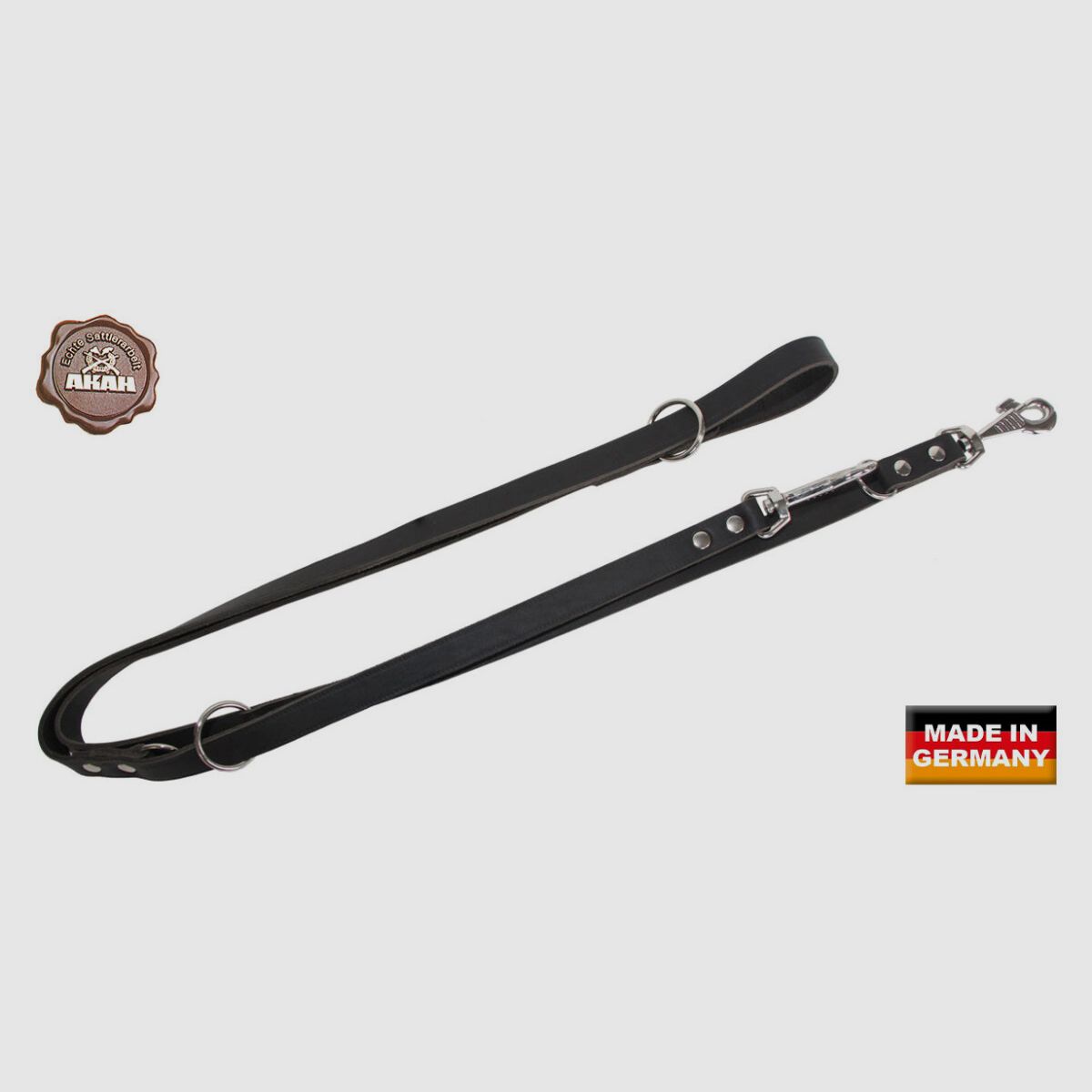 AKAH Polizeileine aus Sattelleder extra breit 20 mm