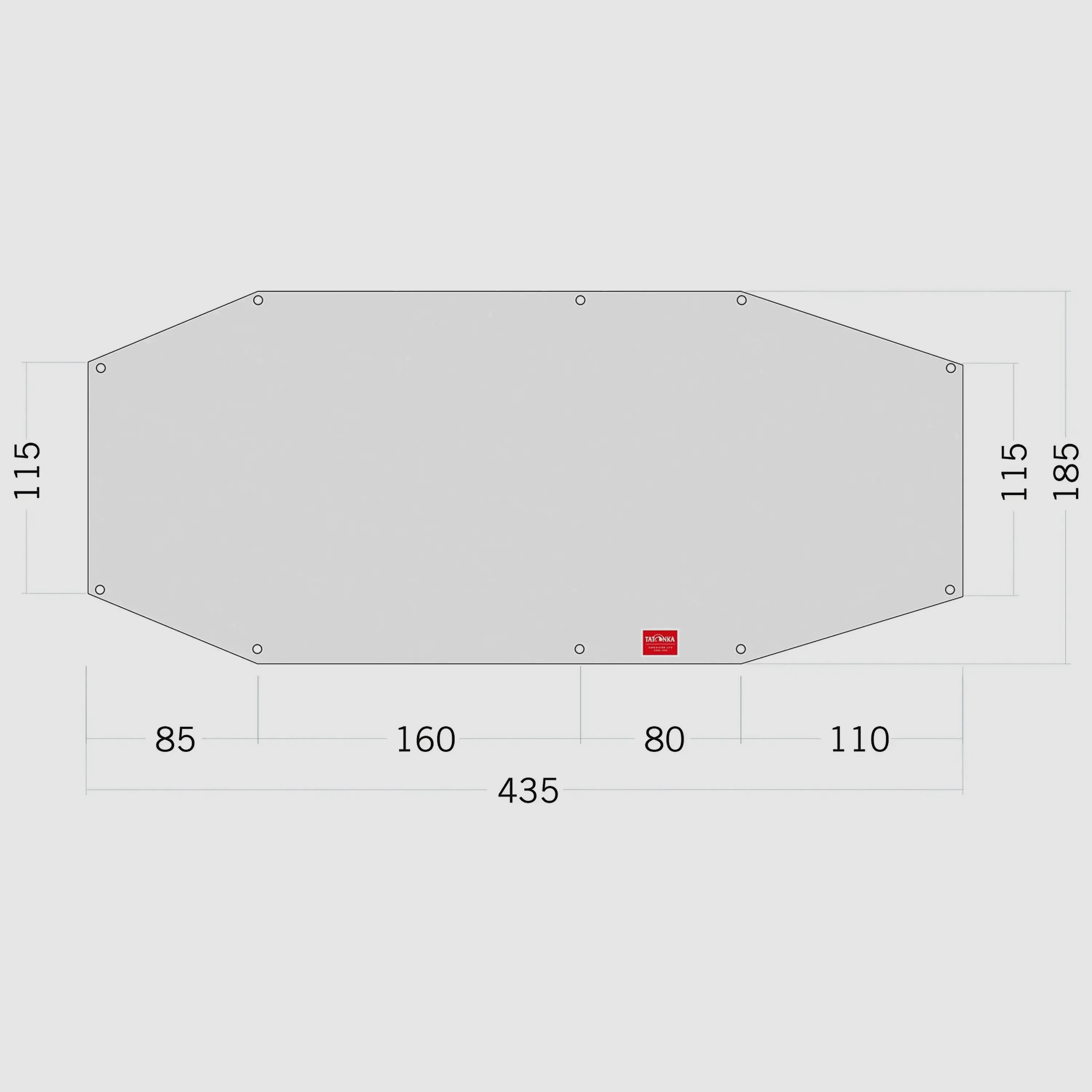 Tatonka Tent Grondzeil Vloerblad PE Alaska 3 wit