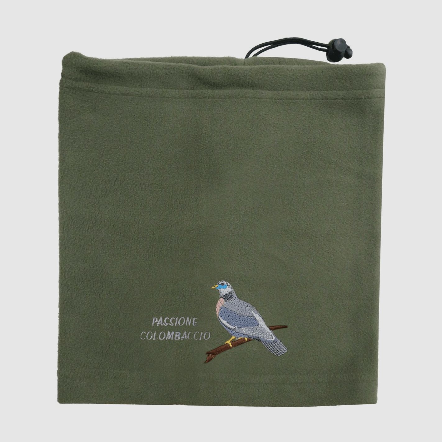 Fleece-Schal mit Taubenmotiv