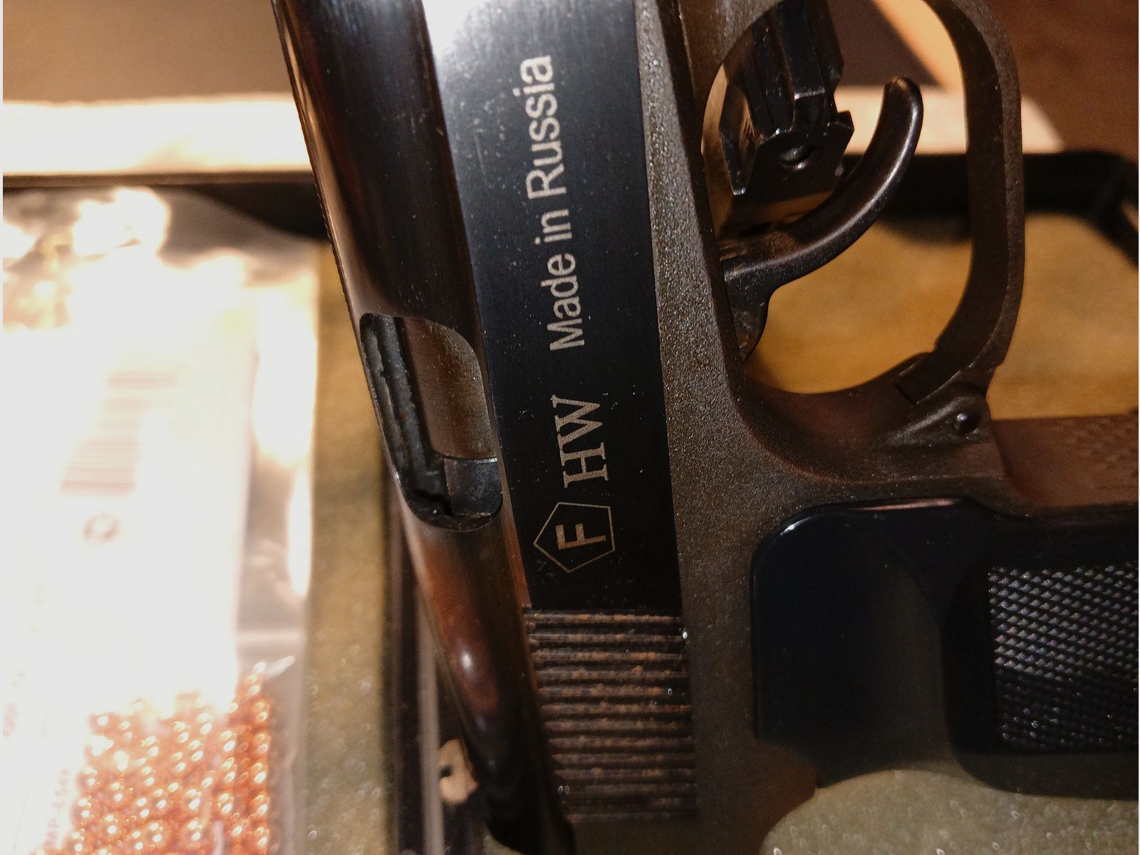 Baikal MP 654 K Makarov T08, CO2 4,5 mm BB, in buone condizioni, perfetto funzionamento TOP, immagine 20 di 20