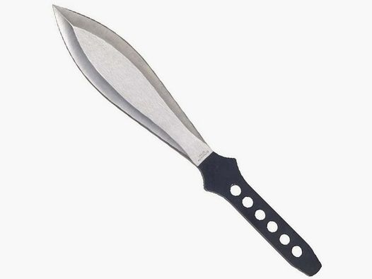 großes schweres Wurfmesser schwarzer 26cm 195 g