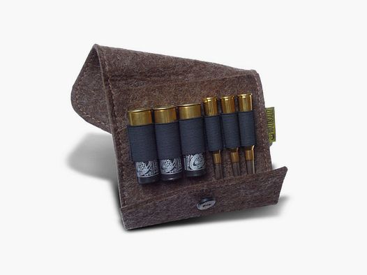 Felt gun case, double-barreled shotgun