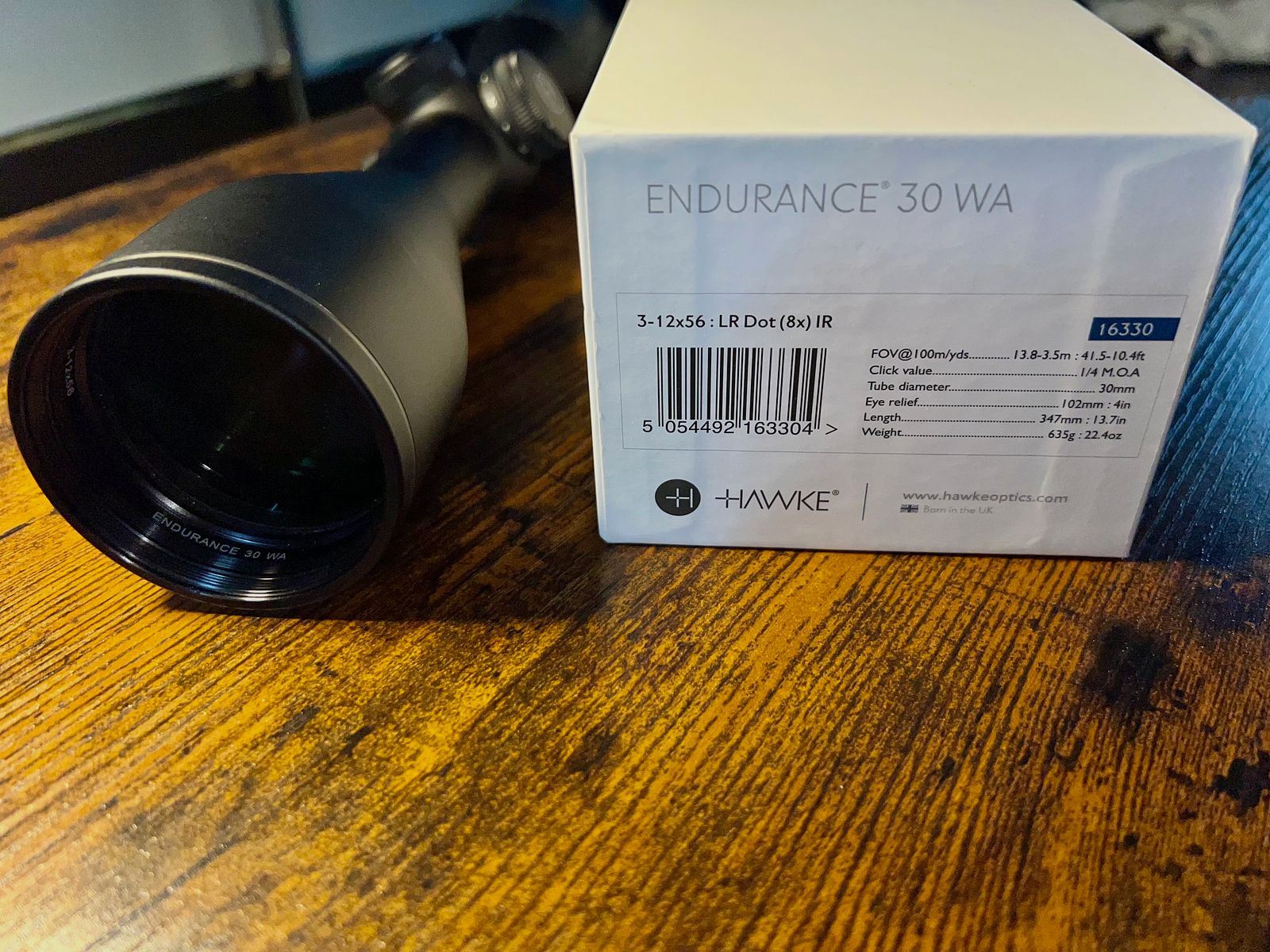 Hawke Endurance WA 30 3- 12x56 LE Dot (8x)