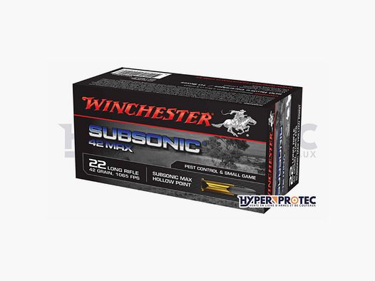Munition 22LR Winchester Subsonic 42 Max