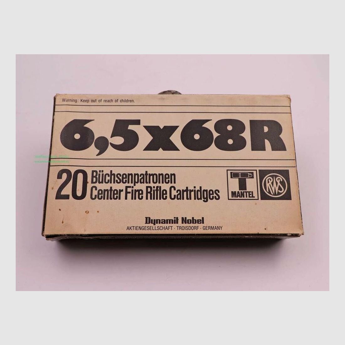 RWS (WZd.Fa.Rottweil) cartucce per fucile 6,5x68R