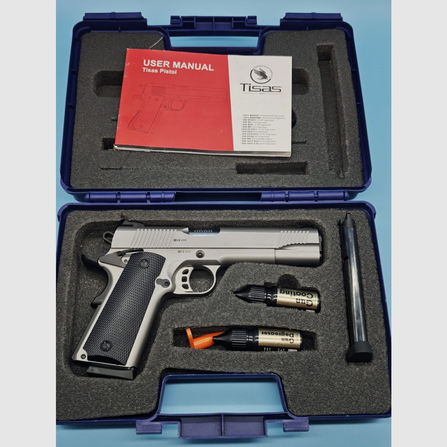 Pistole TISAS ZIG M1911 Inox 5" Kal. 45 ACP, Bild 5 von 6