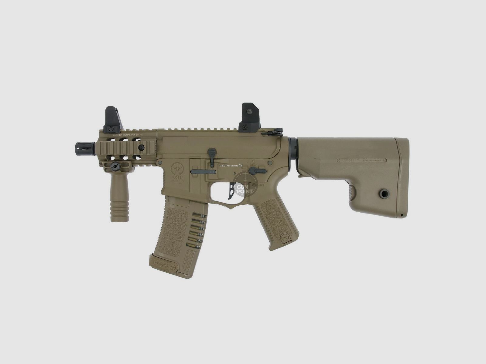 Softair - Broń - ARES - Amoeba M4 007 EFCS S-AEG ciemna ziemia - od 18 lat, ponad 0,5 Joule