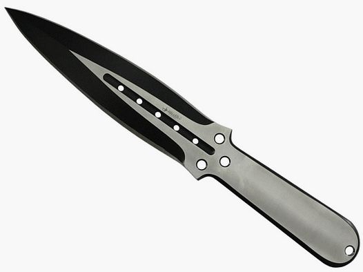 Coltello da lancio rivestito di nero