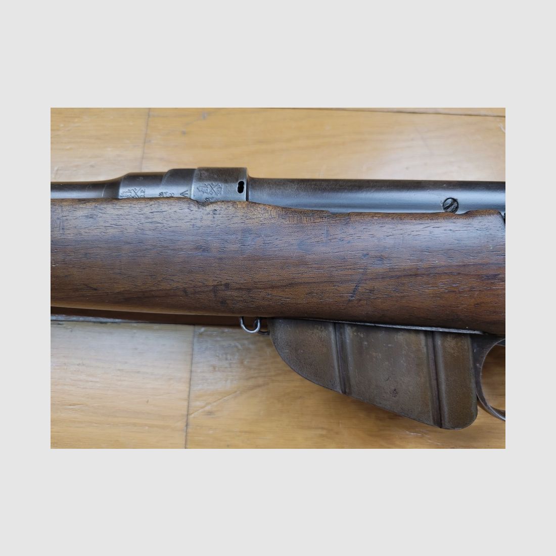 Rarissimes Lee Enfield MkI* – Kaliber .303 British – neu gebaut 1903 (einer der letzten!) – mit der Zahl von Edward VII – militärisches BSA-Gehäuse – gute Mechanik und schönes Holz – Visier 1899 – Kategorie D – globaler TBE, Bild 25 von 29