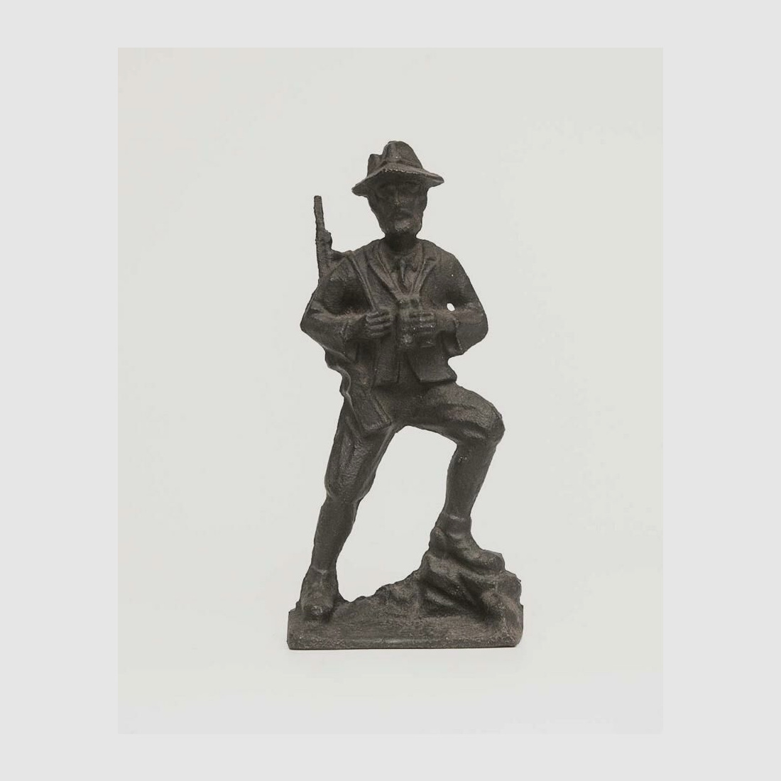 Chasseur Hubertus Waidmann Fonte Fer Bronze Art Décor