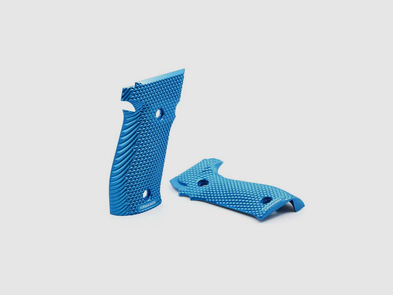 Griffschalen für Pistole Armanov SpidErgo II für Sig Sauer P226 DA, Farbe: Silber, Bild 1 von 3