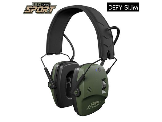 ISOTUNES Sport Defy Slim Bluetooth aktiver Gehörschutz Jagd u. Schießsport 27dB SNR / 20dB NNR 310g