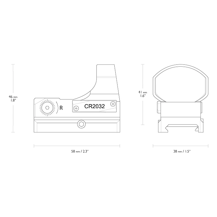Viseur reflex ouvert Hawke Reflex Sight 3 MOA Wide View, image 7 sur 8