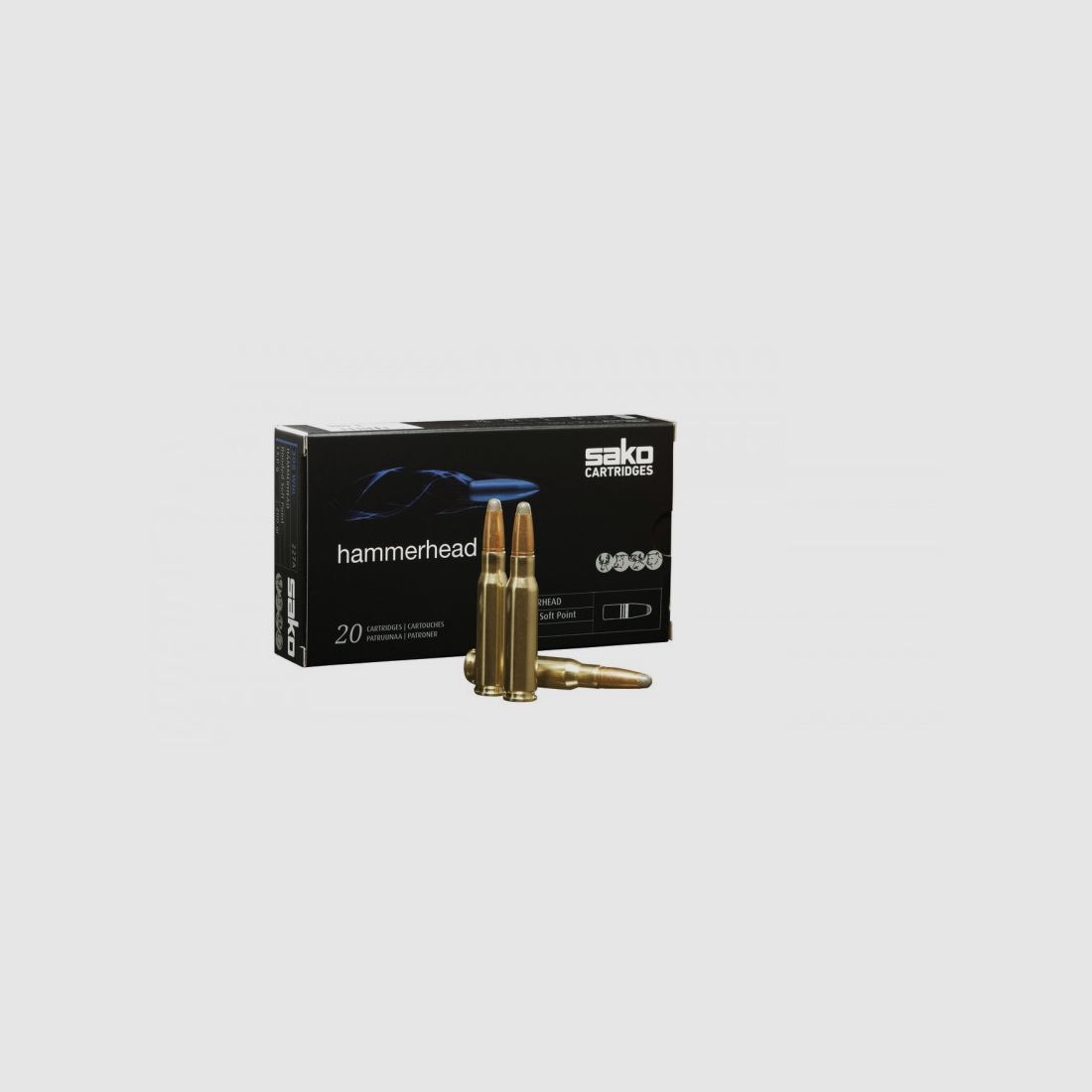 SAKO Patronen - 308 Win Hammerhead - 11,7g / 180gr