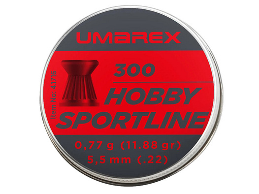 Flachkopf Diabolos Umarex Hobby Sportline Kaliber 5,5 mm 0,77 g geriffelt 300 StĂĽck
